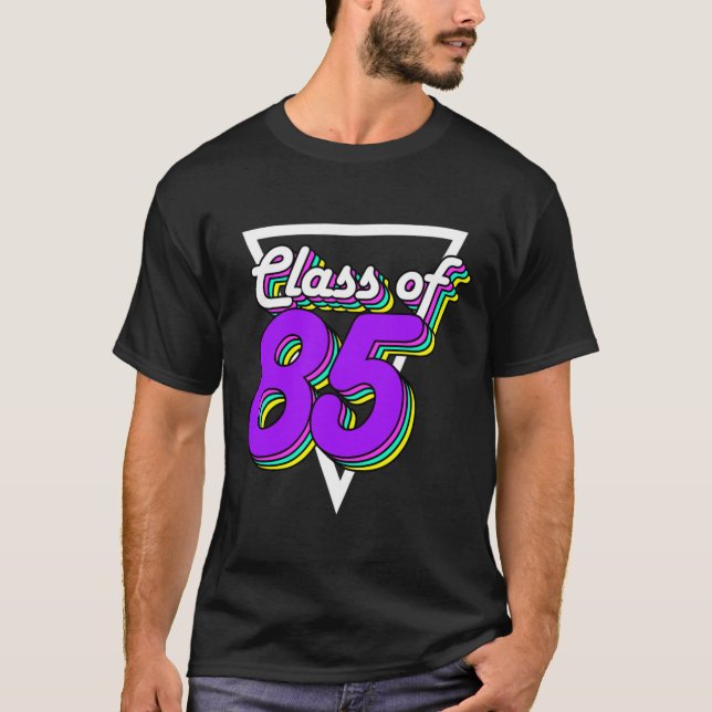 Högskoleåterföreningsklass 1985 85 34 års gåva t shirt (Framsida)
