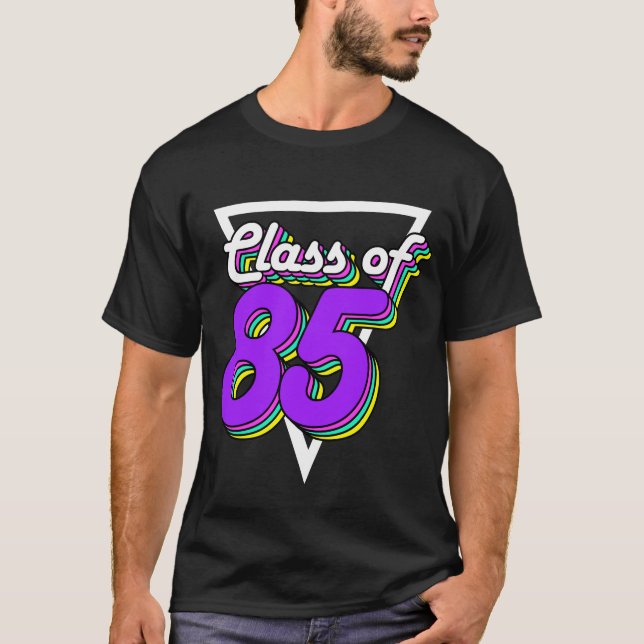 Högskoleåterföreningsklass 1985 85 34 års gåva t shirt (Framsida)
