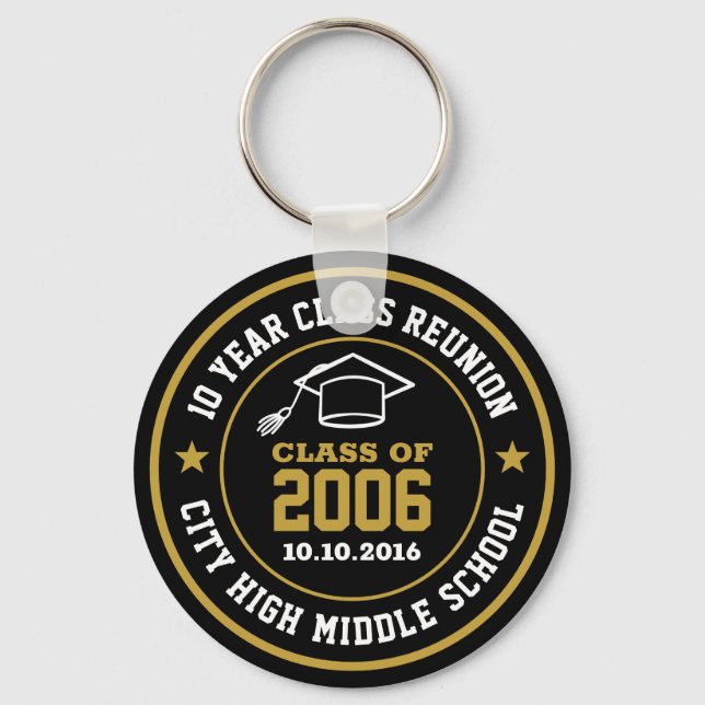 Högskoleåterföreningsklass i Studenten år Nyckelring (Framsida)