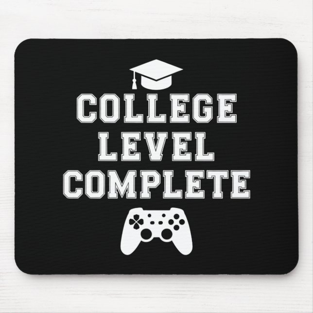 Högskoleexamen Färdig Examens Gamer Spelare Musmatta (Framsidan)
