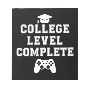 Högskoleexamen Färdig Gamer Spelande Anteckningsblock