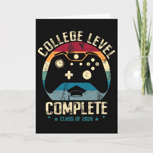 Högskoleexamen komplett Cl 2026 Gamer Examen Kort (Framsida)