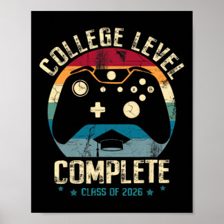 Högskoleexamen komplett Cl 2026 Gamer Examen Poster