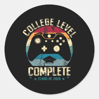 Högskoleexamen komplett Cl 2026 Gamer Examen Runt Klistermärke