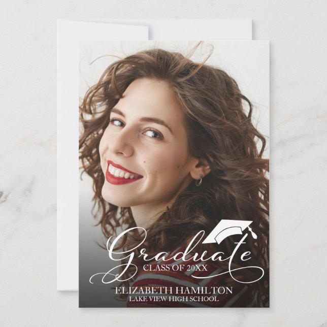 Högskolefotot i Studenten-meddelandekort Meddelande (Framsida)