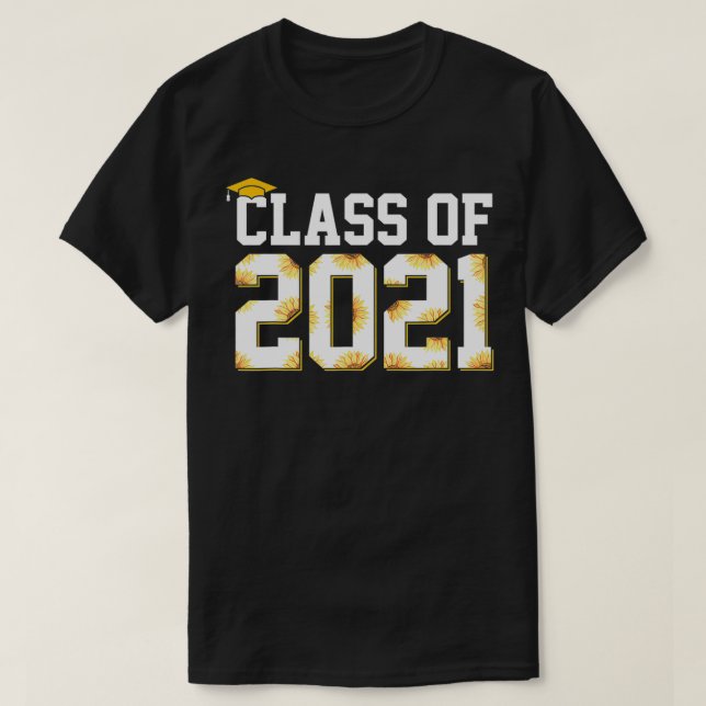 Högskolehögskoleklass 2021 Graduati T Shirt (Design framsida)
