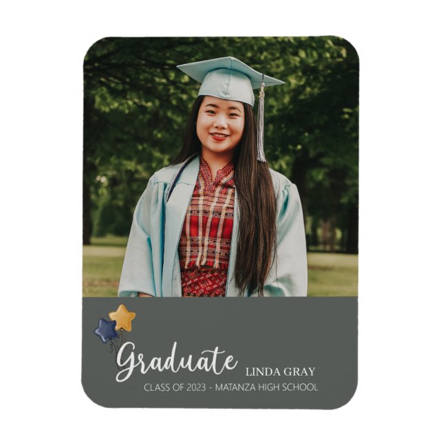 Högskoleklass Student 2023 Modern Magnet (Vertikal)