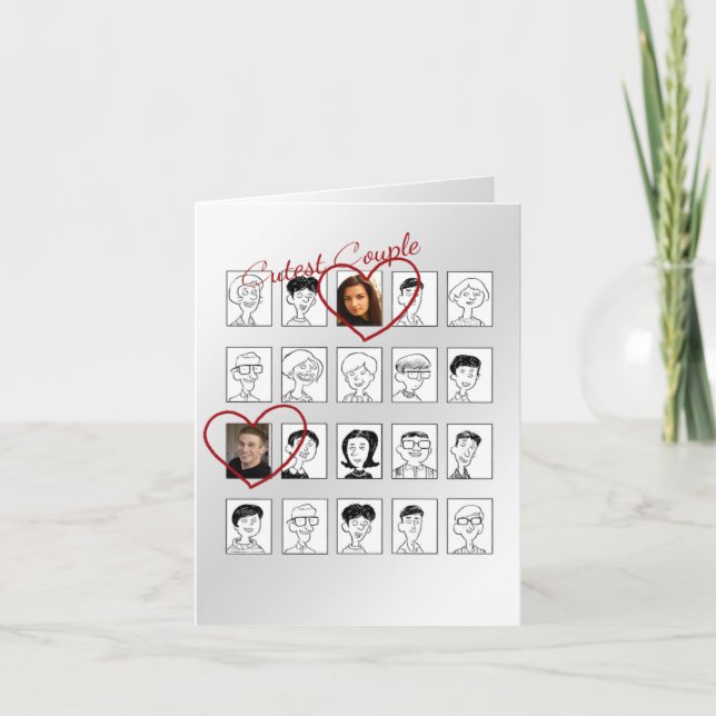 Högskolekort för hjärtans hälsning helgkort (Framsida)