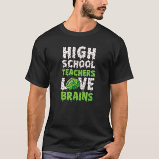 Högskolelärare Kärlek Brains Funny Cute Teachi T Shirt