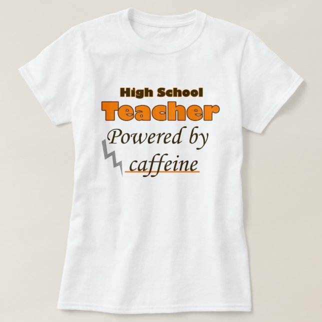 Högskolelärare med koffein som motor tee (Design framsida)