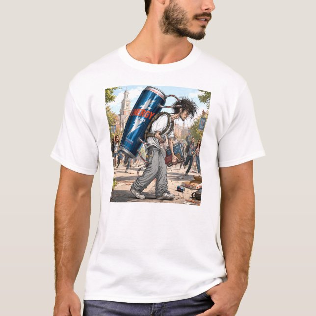 Högskolelivet Bränsle för slit T Shirt (Framsida)