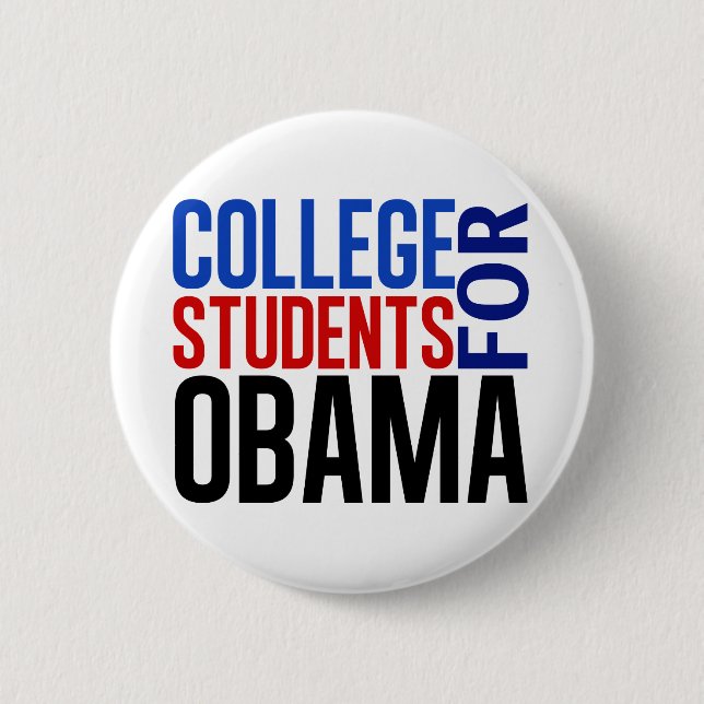 Högskolestudenter för Obama Knapp (Framsida)
