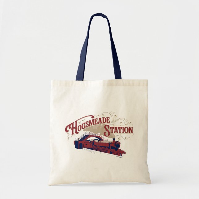 HOGSMEADE Station Vintage-grafik Tygkasse (Framsidan)