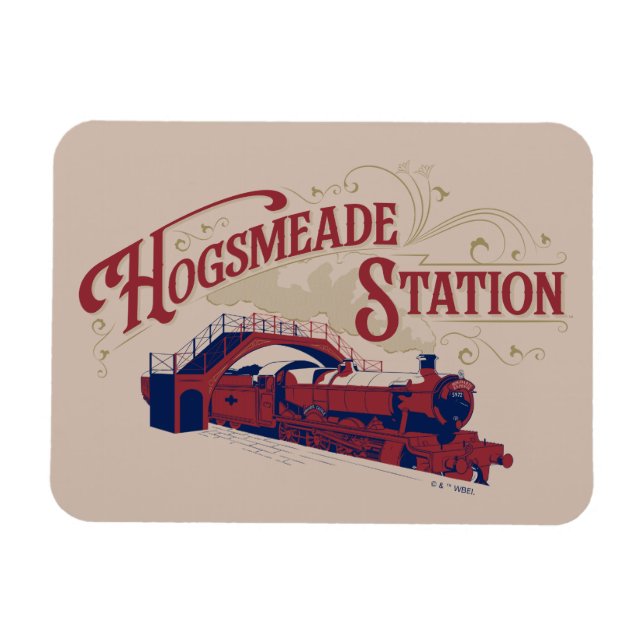 HOGSMEADE Station Vintage Graphic Magnet (Horisontell)
