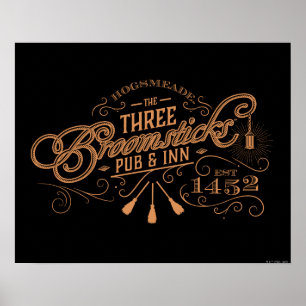 HOGSMEADE™ TRE BROOMSTICKS™-Pubb & ingång Poster