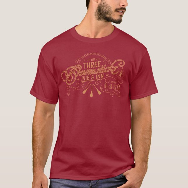HOGSMEADE™ TRE BROOMSTICKS™-Pubb & ingång T Shirt (Framsida)