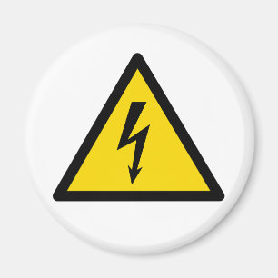 högspänningsskylt elektrisk symbol försiktighet fa magnet