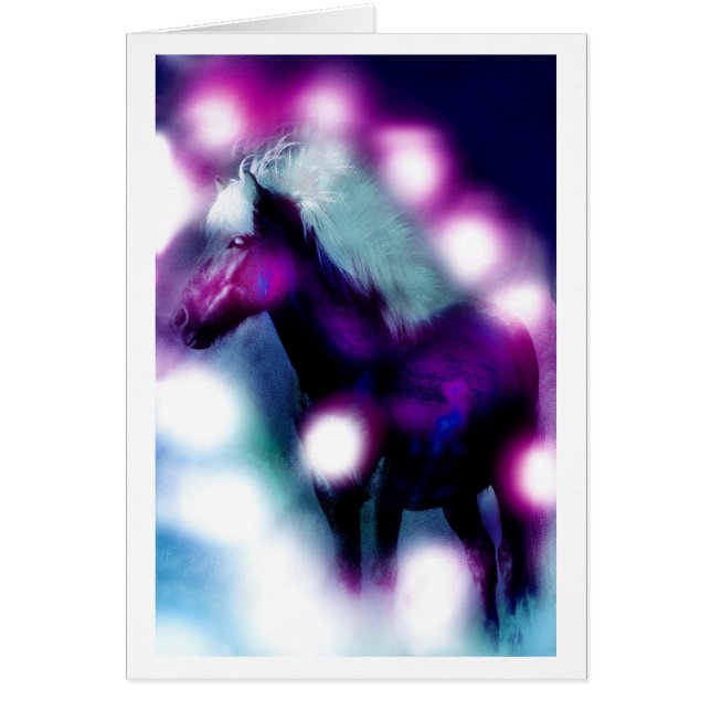 HÖGST PÅ EN PONY HÄLSNINGSKORT (Framsidan)