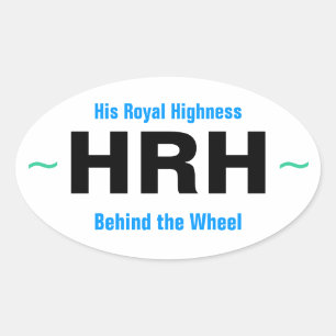 HÖGST ROYAL (4) OVALT KLISTERMÄRKE
