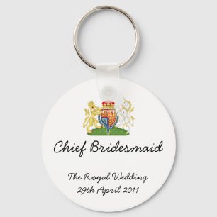 Högsta brudtärna - kunglig bröllopsouvenirkeych nyckelring