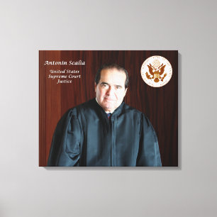 Högsta domstolenrättvisa Antonin Scalia Canvastryck