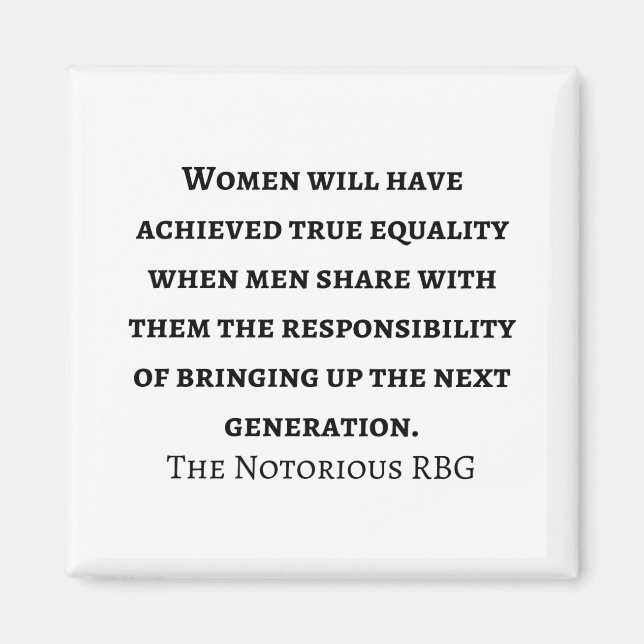 Högsta domstolens dom Ruth Bader Ginsburg citat Magnet (Framsidan)