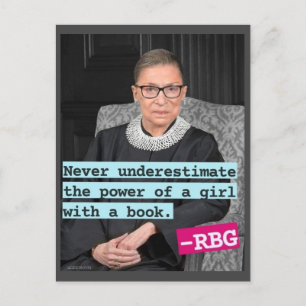 Högsta domstolens domare Ruth Bader Ginsburg vykor Vykort