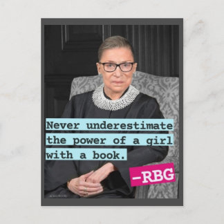 Högsta domstolens domare Ruth Bader Ginsburg vykor Vykort