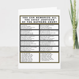 Högsta domstolens högsta domare Funny Poetry Birth Kort