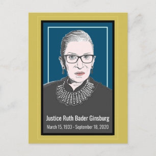 Högsta domstolens vykort Ruth Bader Ginsburg