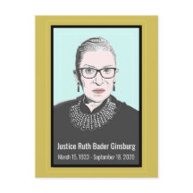 Högsta domstolens vykort Ruth Bader Ginsburg
