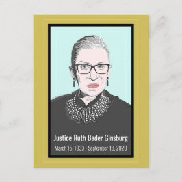 Högsta domstolens vykort Ruth Bader Ginsburg