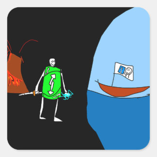 Högsta Fyrkantigt Klistermärke