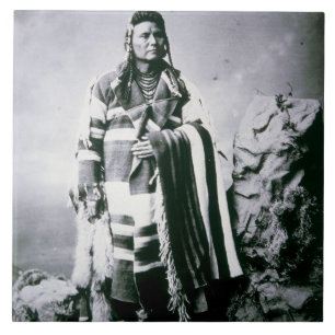 Högsta Joseph (1840-1904) c.1880 (b-/wfotoet) Kakelplatta