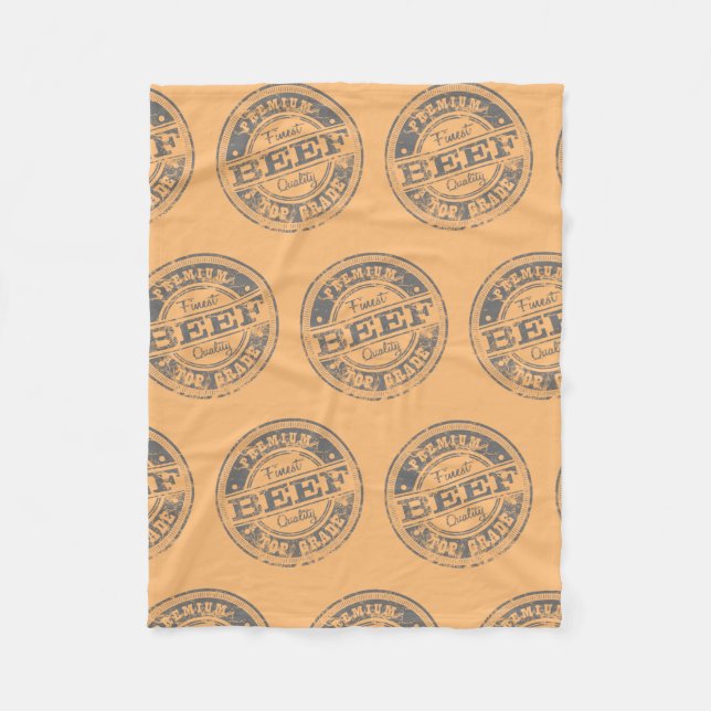 Högsta Kvalitet Nötkött Ljus Färger Fleecefilt (Framsidan)