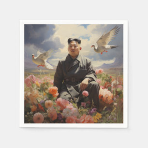 Högsta ledare Kim Jong Un Pappersservett