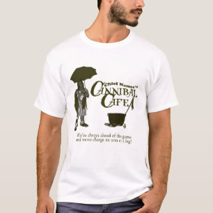 Högsta Namees kannibalCafe - ljus T-tröja T-shirt