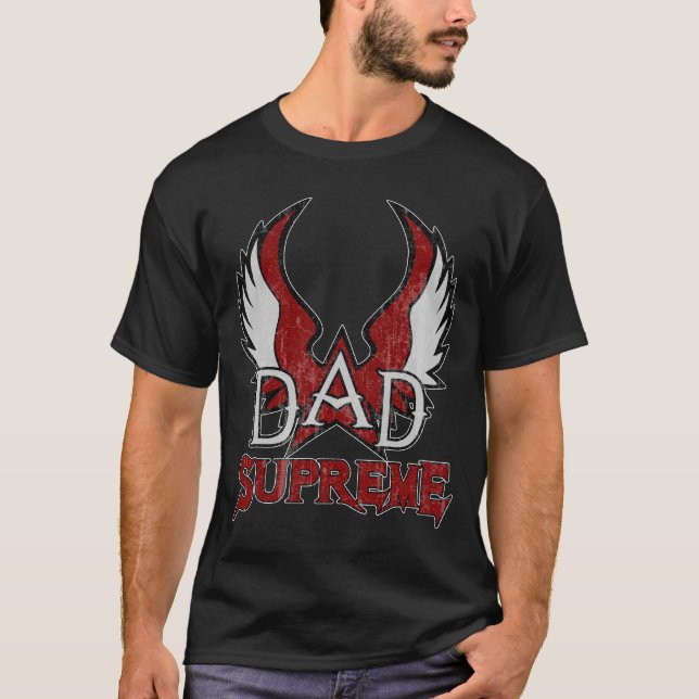 Högsta pappa (röd) tee (Framsida)