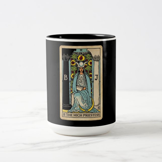 Högsta Prästinnan Tarot Två-Tonad Mugg (Center)