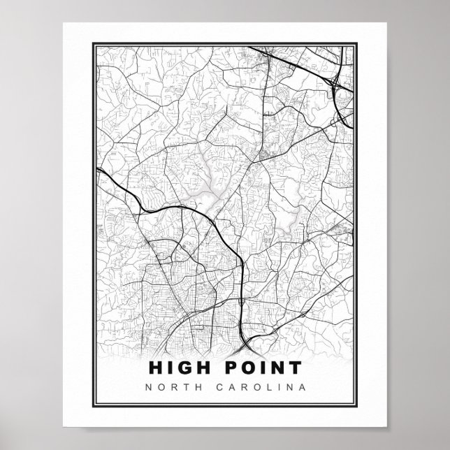 Högsta punkten karta poster (Framsidan)