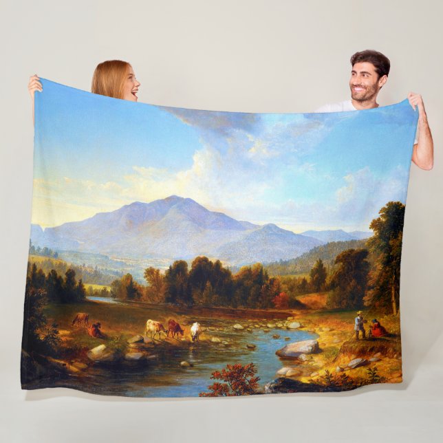Högsta punkten Shandaken-bergen Asher Brown Durand Fleecefilt (På plats)
