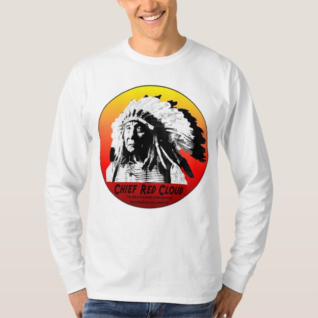 Högsta rött moln w/Quote T-shirt (Framsida)