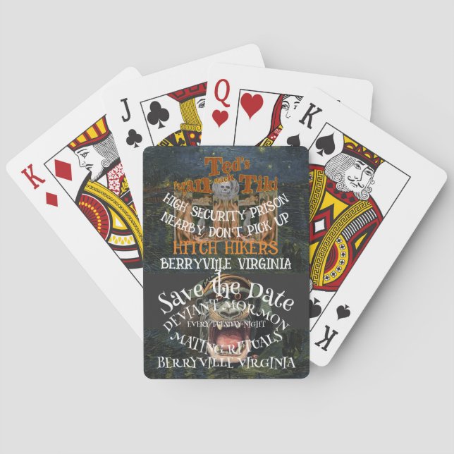 HÖGSTA SÄKERHETSFÄNGELSE I NÄRHETEN - PLUCKA INTE  CASINOKORT (Baksidan)