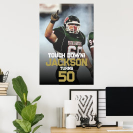 Högstadie- eller universitetsfotboll poster