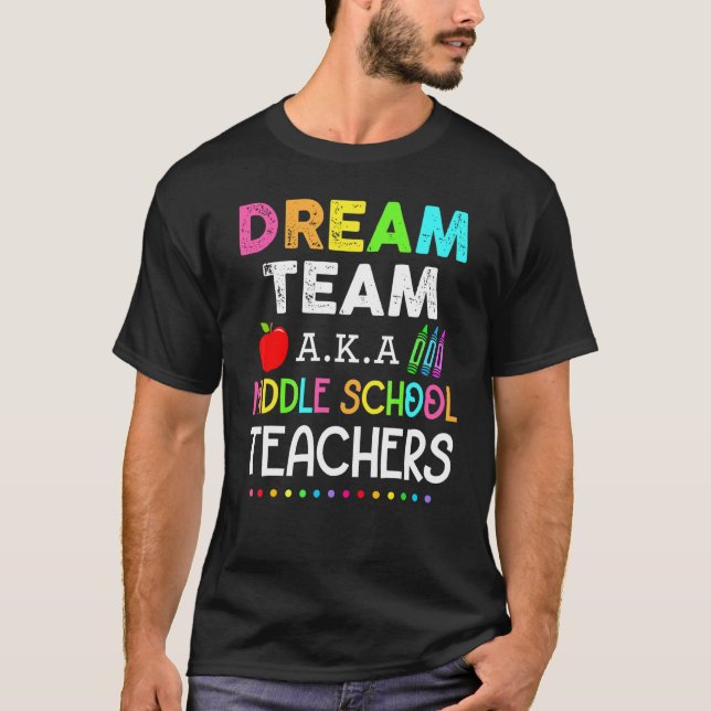 Högstadielärarnas drömteam aka Högstadielärare T Shirt (Framsida)