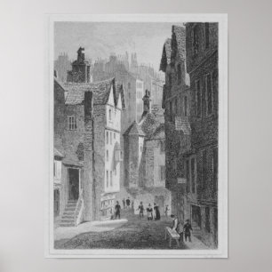 Högstadiet Wynd, Edinburgh inristade by Poster