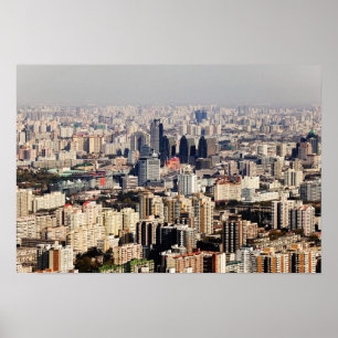 Högstämd Beijing Cityscape Poster