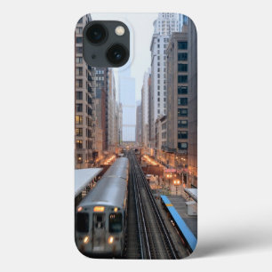 Högstämd stång i i stadens centrum Chicago över