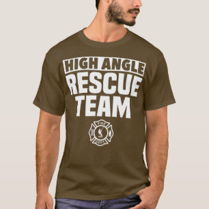Högste Vinkel Technical Rope Rädding Team Firefigh T Shirt
