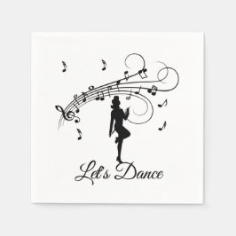 Högstegsdanefter till Music Anpassningsbar Pappersservett